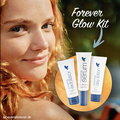Forever Glow Kit med hydration serum, smoothing exfoliator og protecting day lotion