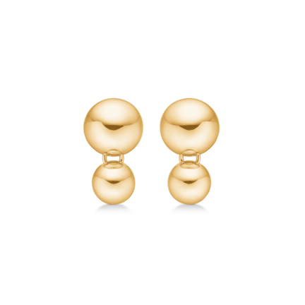 BIGGEST BALL earrings in 14 karat gold | Danish design by Mads Z