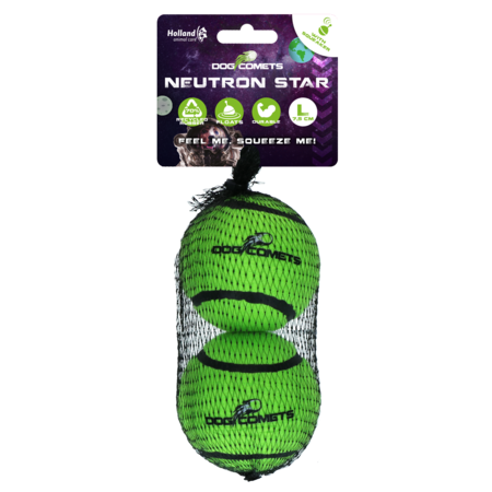 Dog Comets Neutron Star Tennis Ball With Squeaker