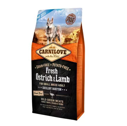 Carnilove Fresh Ostrich-lamb adult small breed- 1,5kg