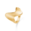 BIG WAVE ring in 14 karat gold | Danish design by Mads Z