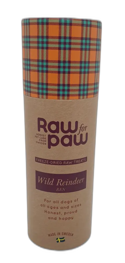 Raw for Paw Wild Reindeer ( Rensdyr ) 45g
