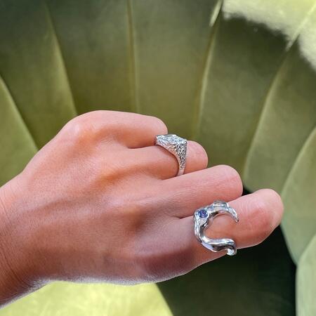 Lunar ring in silver | Studio Z