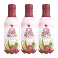 Forever Aloe Berry Nectar 3 x 1000 ml i PET Tripak - Aloevera juice med tranebær og æble