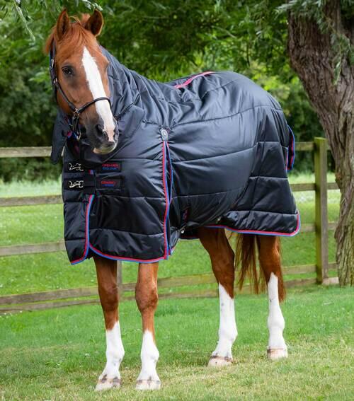 Premier Equine Combo stald dækken 200g - Sort, 7,3" (165cm)