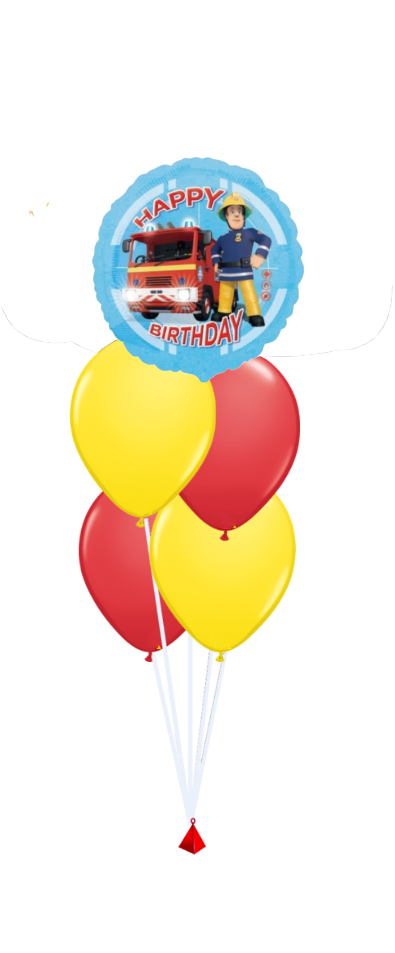 Brandmand Sam fødselsdags balloner
