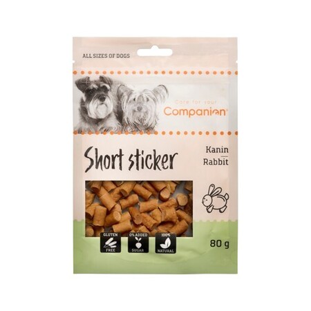 Companion Short Rabbit Stickers, 80 gram | Hundegodbid med Kanin