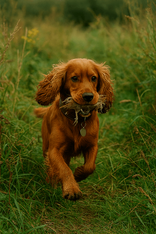 Cocker Spaniel på jagt