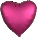 Hjerteballon med navn pink