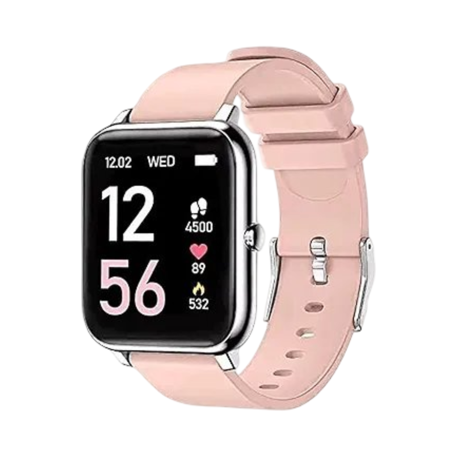 Rosa Smartwatch Opkald, Beskeder, Søvnovervågning & Sport