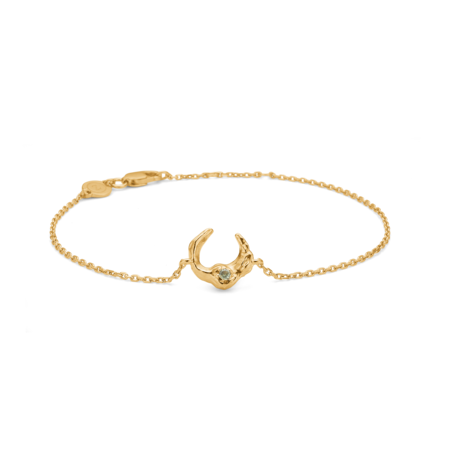 Lunar bracelet in gold-plated silver | Studio Z